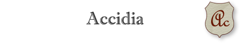 Accidia - title